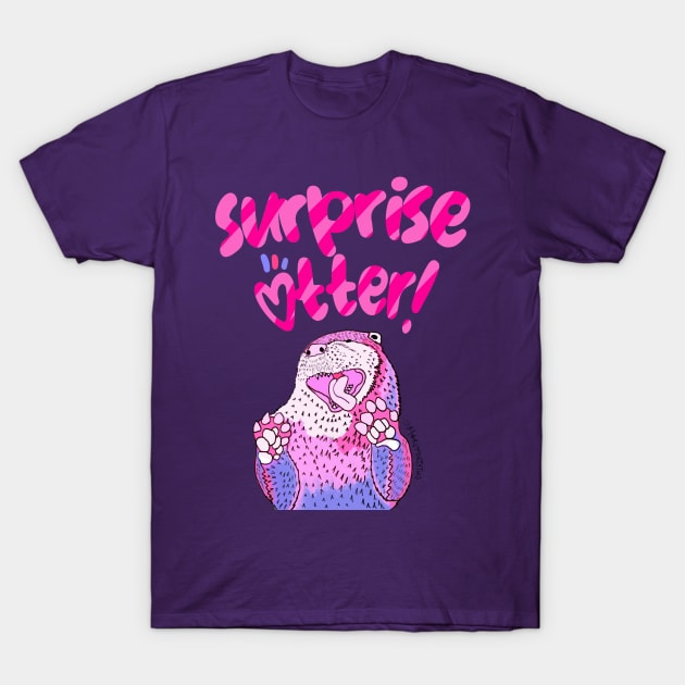 Surprise Otter! T-Shirt by marv42